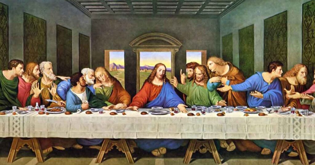 A última ceia Leonardo da Vinci, 1495 a 1498