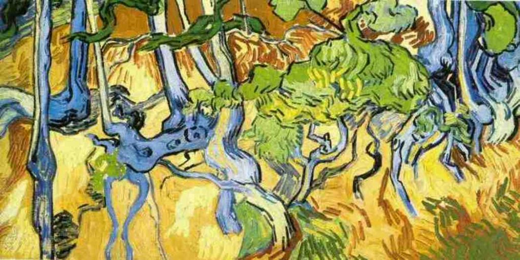 Raizes de árvore Vincent van Gogh, 1890